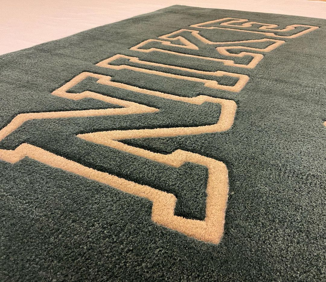 Nike Inspired Green Premium Area Rug
