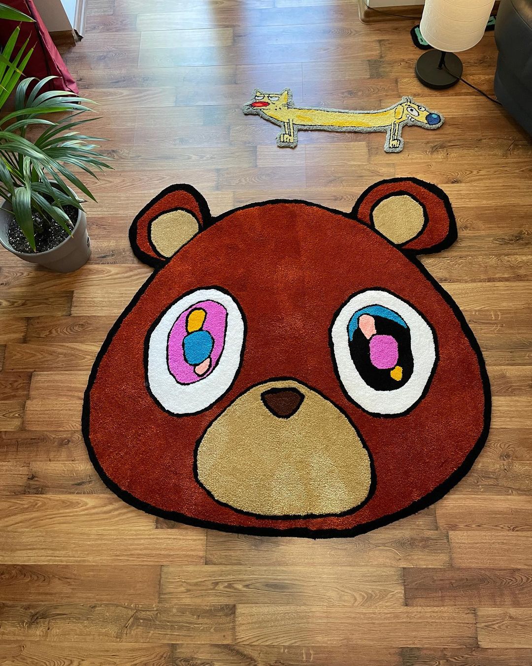 Graduation Bear Kanye West Handmade Rug