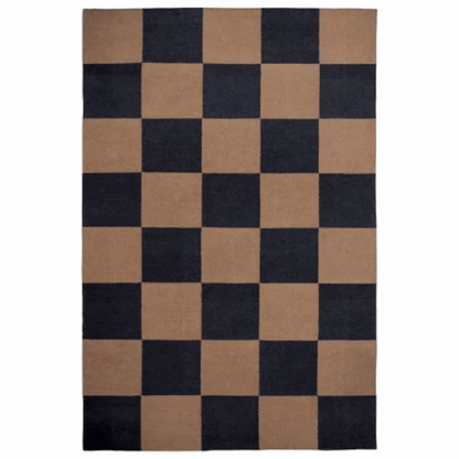 Checkered Box Flatweave Handwoven Area Rug