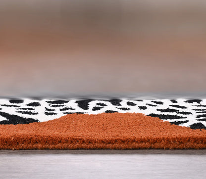 Leopard Climbing Handmade Rug