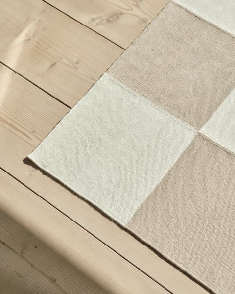 Checkered Box Flatweave Handwoven Area Rug