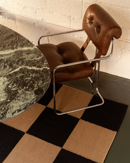 Checkered Box Flatweave Handwoven Area Rug