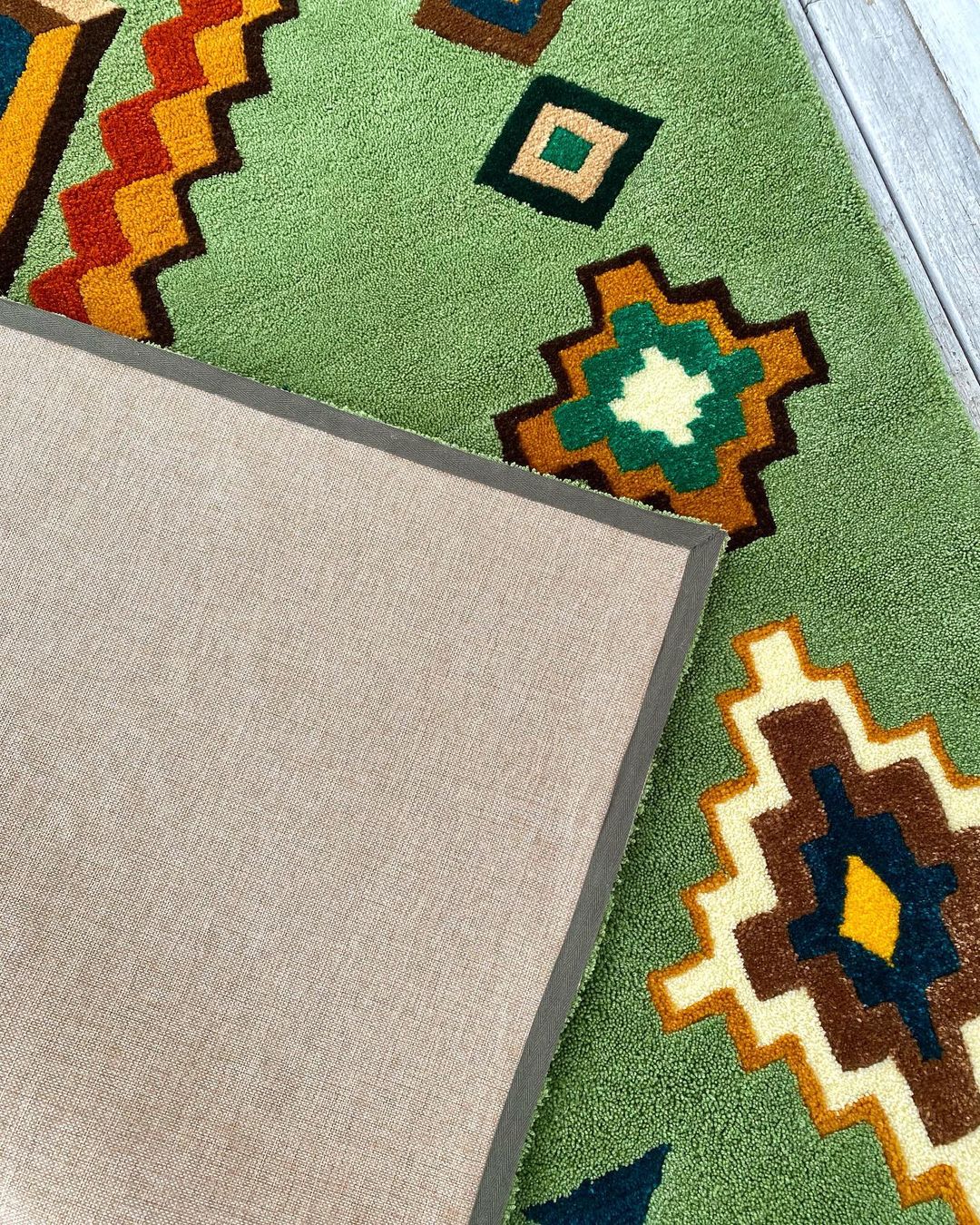 Bohemian Style Handmade Area Rug