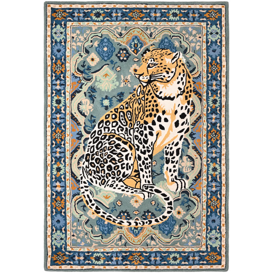 Traditional Tiger Handmade Area Rug
