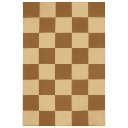 Checkered Box Flatweave Handwoven Area Rug