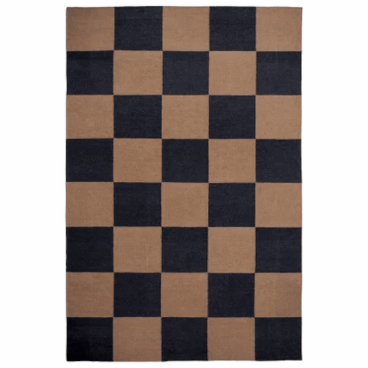 Checkered Box Flatweave Handwoven Area Rug