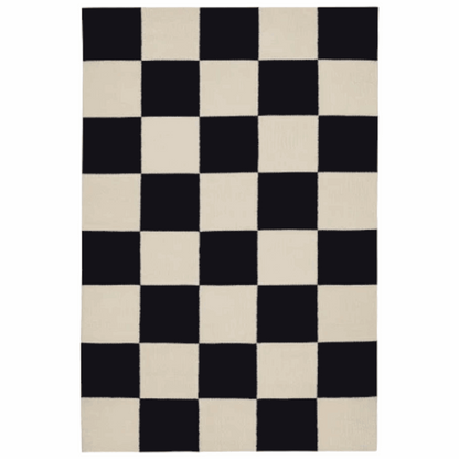Checkered Box Flatweave Handwoven Area Rug