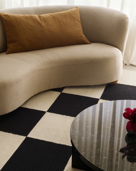 Checkered Box Flatweave Handwoven Area Rug