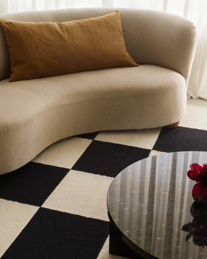 Checkered Box Flatweave Handwoven Area Rug