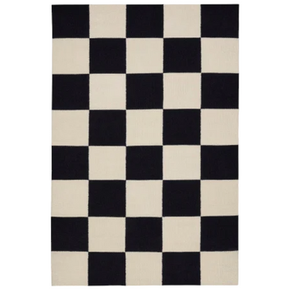 Checkered Box Flatweave Handwoven Area Rug