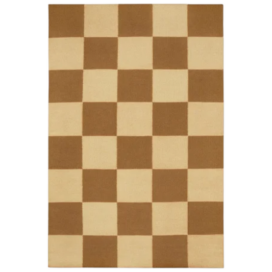Checkered Box Flatweave Handwoven Area Rug