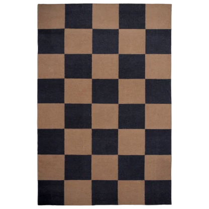Checkered Box Flatweave Handwoven Area Rug