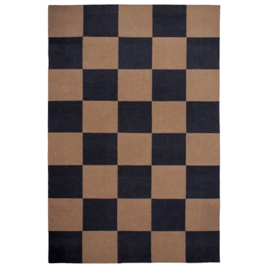 Checkered Box Flatweave Handwoven Area Rug