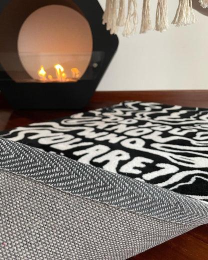 "Do You Know Who You Are" Handmade Area Rug