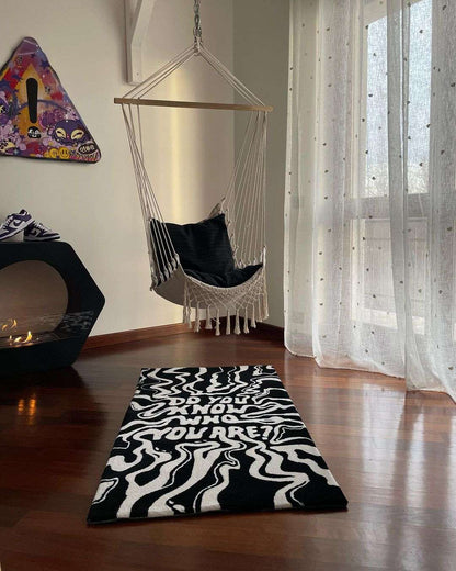 "Do You Know Who You Are" Handmade Area Rug