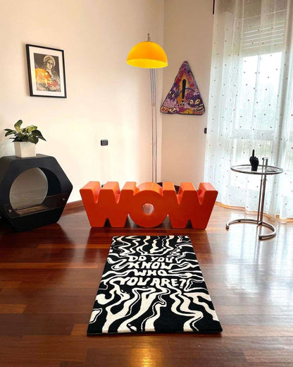 "Do You Know Who You Are" Handmade Area Rug