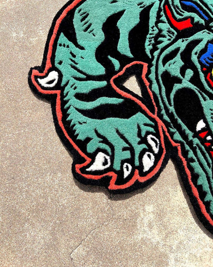 Tiger Blue Handmade Rug