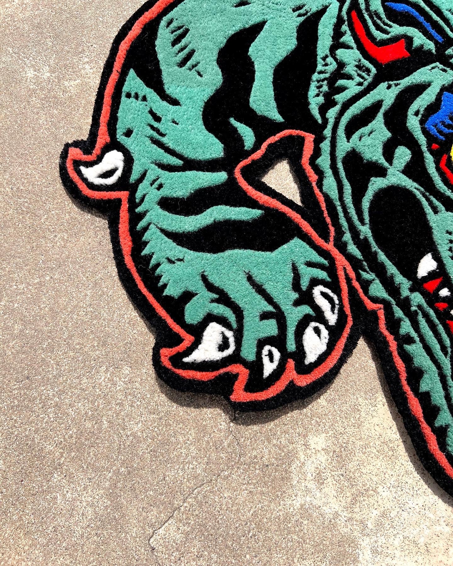 Tiger Blue Handmade Rug