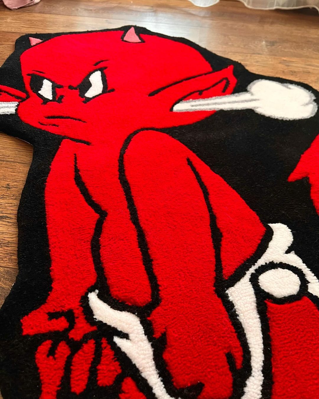 Hot Stuff the Little Devil Handmade Rug
