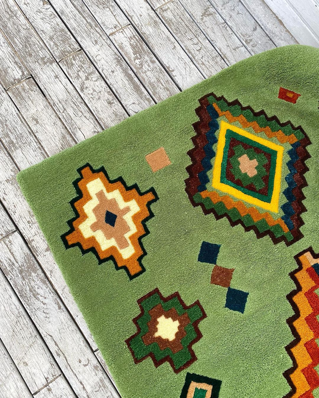 Bohemian Style Handmade Area Rug