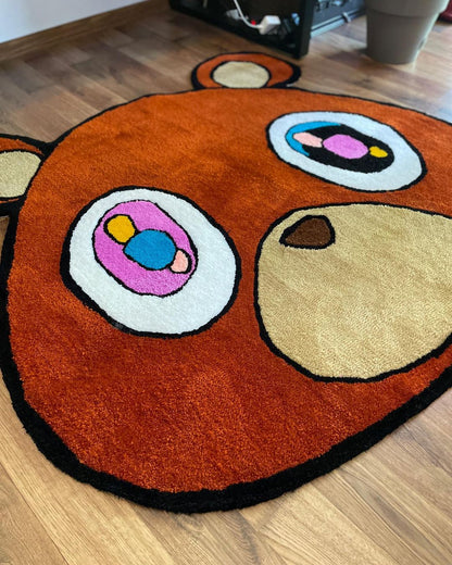 Graduation Bear Kanye West Handmade Rug