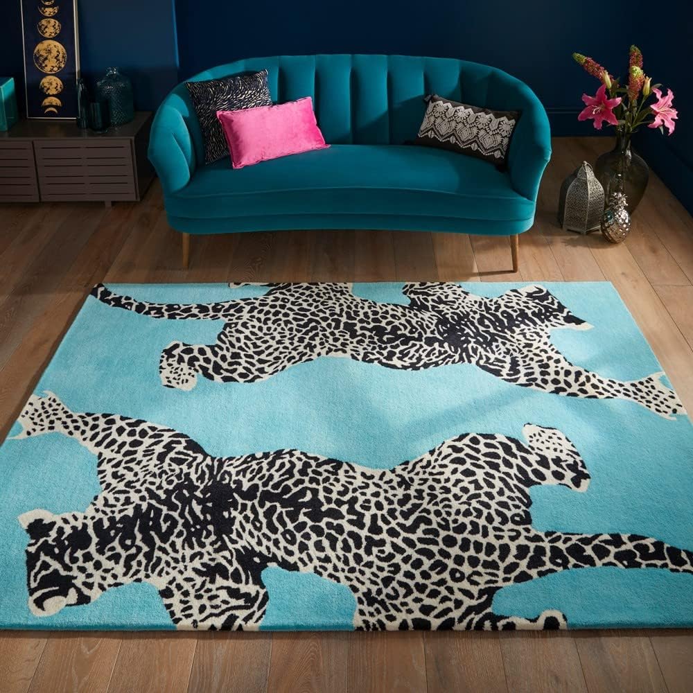 Leopard Climbing Handmade Rug