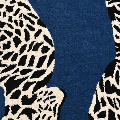Leopard Climbing Handmade Rug