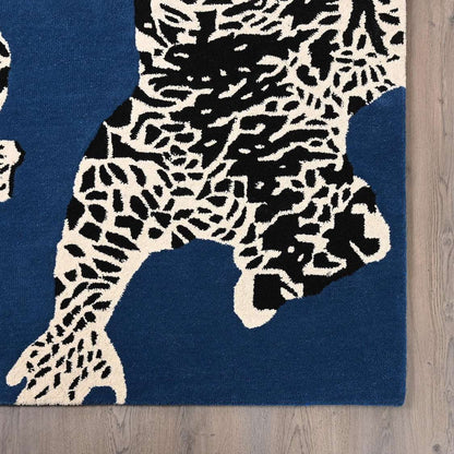 Leopard Climbing Handmade Rug