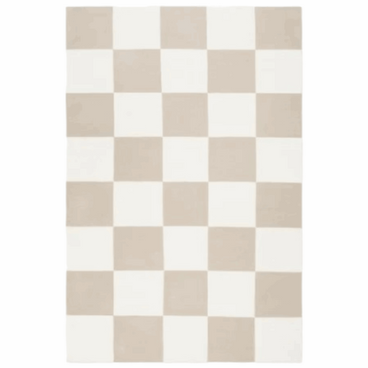 Checkered Box Flatweave Handwoven Area Rug