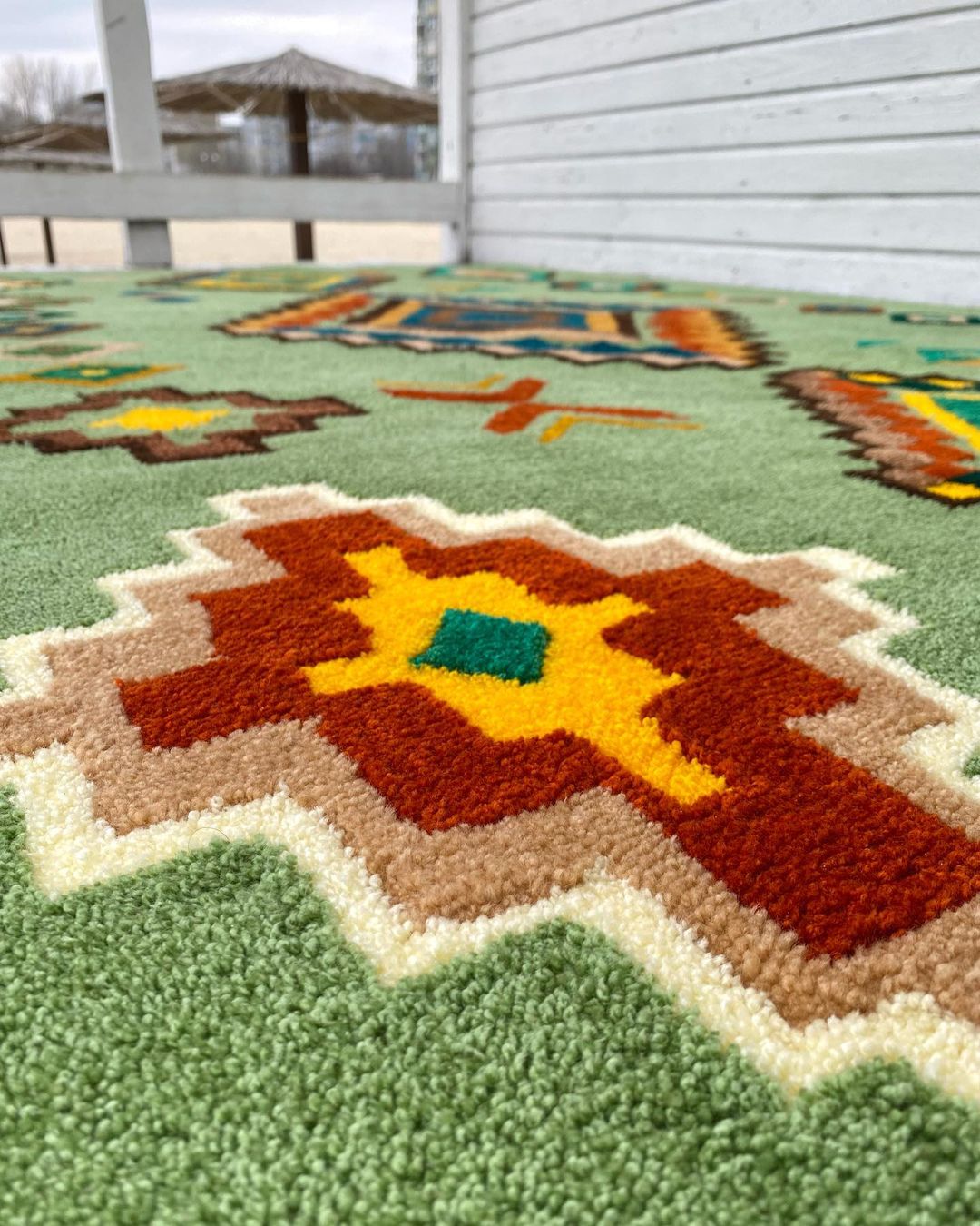 Bohemian Style Handmade Area Rug