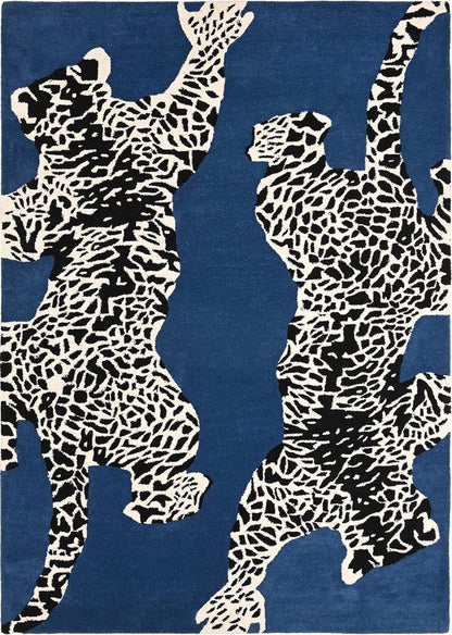 Leopard Climbing Handmade Rug
