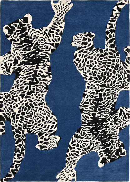Leopard Climbing Handmade Rug