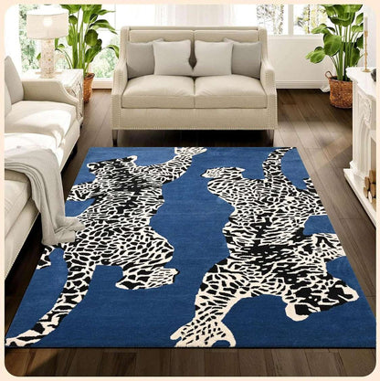 Leopard Climbing Handmade Rug