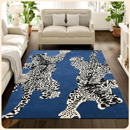 Leopard Climbing Handmade Rug
