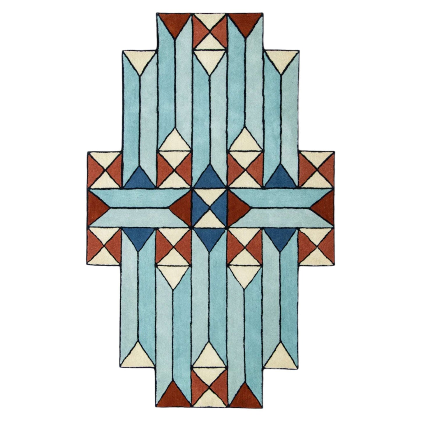 Geometric Block Handmade Rug