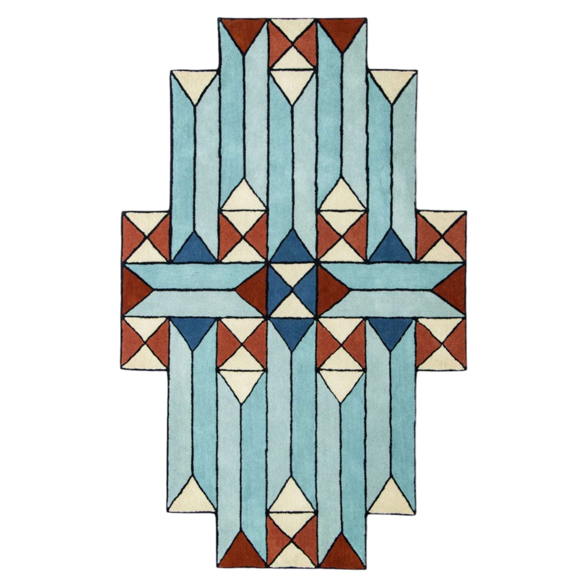 Geometric Block Handmade Rug