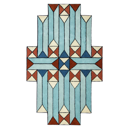 Geometric Block Handmade Rug