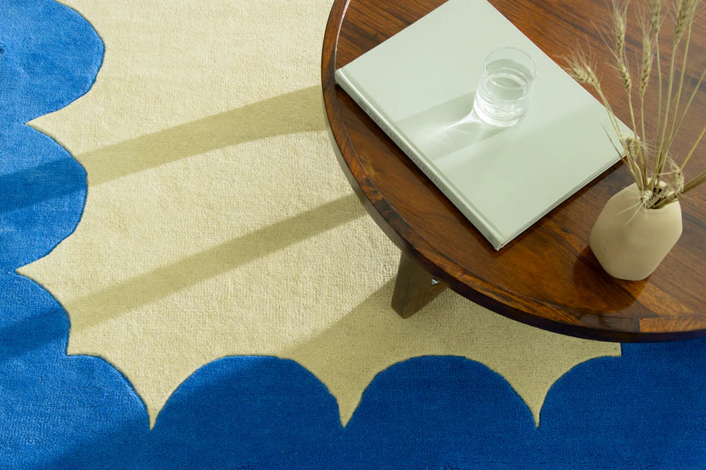 Curve Border Handmade Rug
