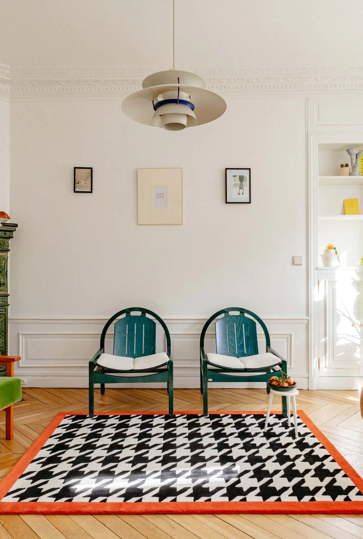 Houndstooth Pattern Handmade Premium Rug