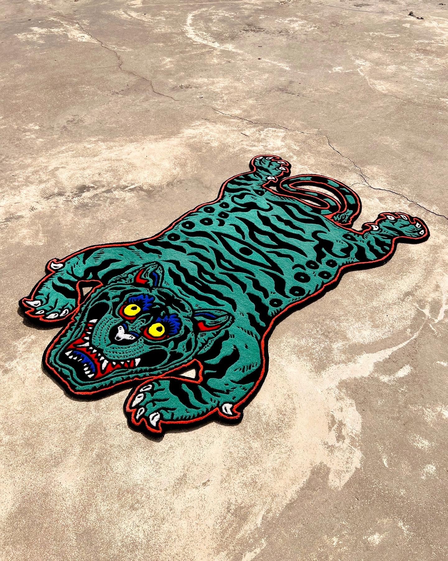 Tiger Blue Handmade Rug