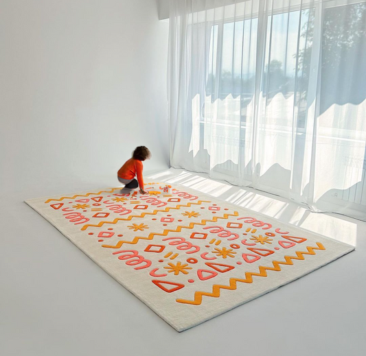 Modern Scribble Area Rug