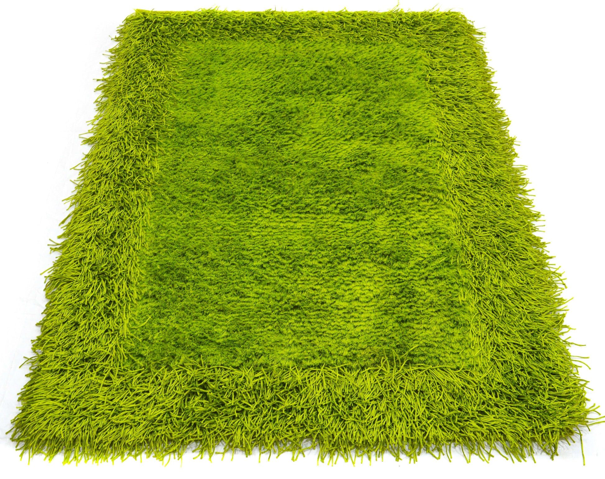 Green Thick Dense Pile Super Soft Rug