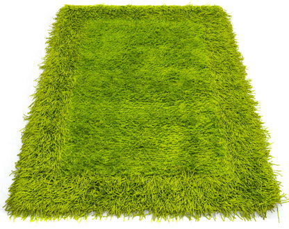Green Thick Dense Pile Super Soft Rug