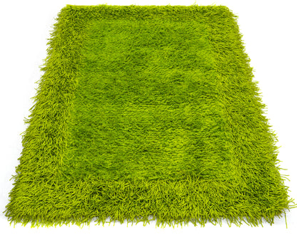 Green Thick Dense Pile Super Soft Rug