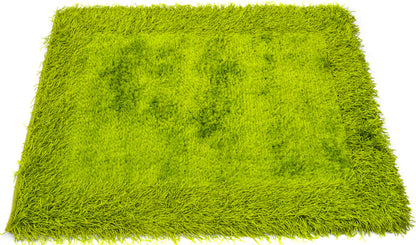 Green Thick Dense Pile Super Soft Rug
