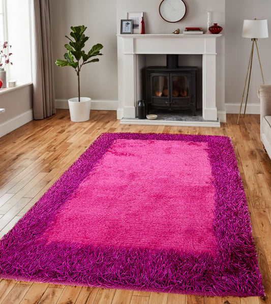 Magenta Thick Dense Pile Super Soft Rug