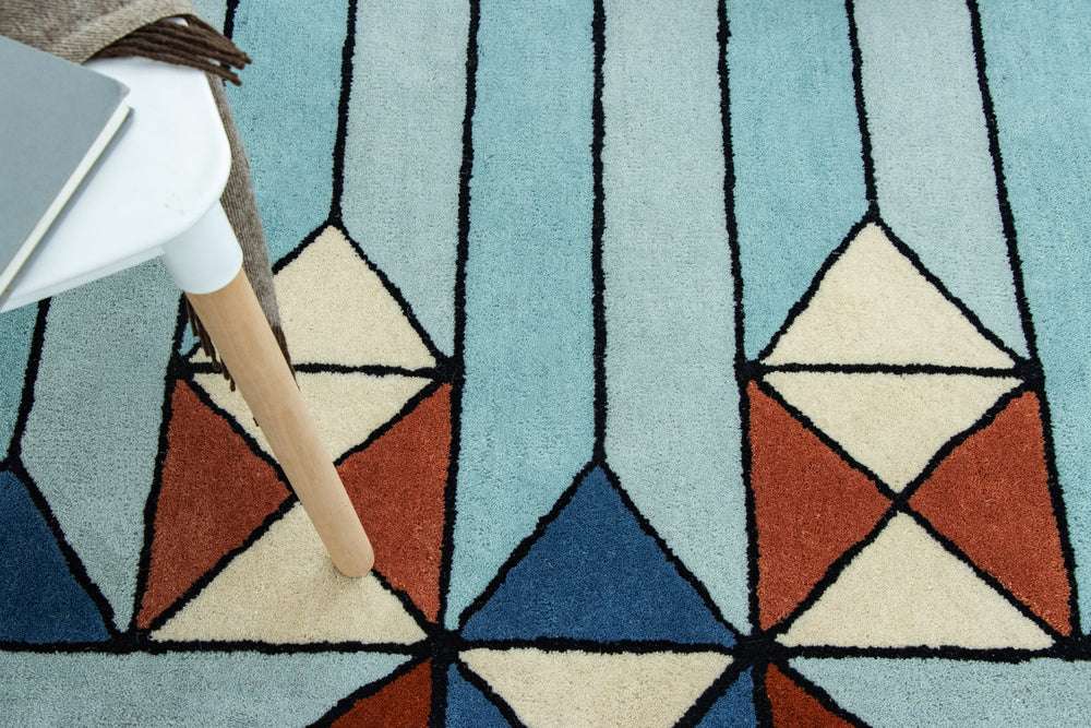 Geometric Block Handmade Rug