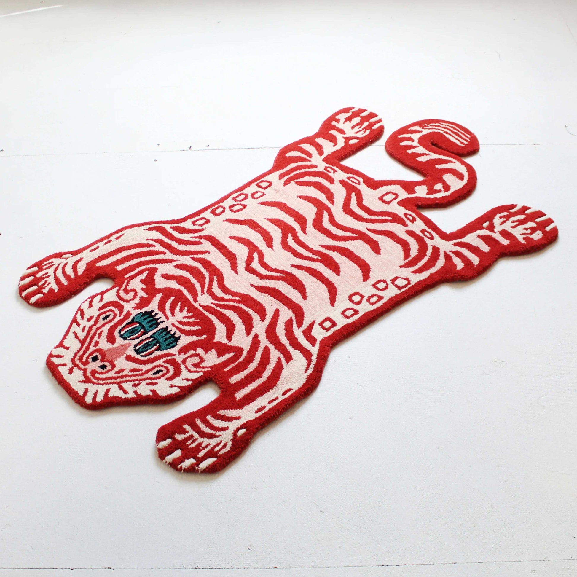 Tiger Red Handmade Rug