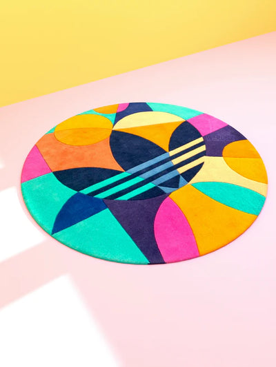 Adidas Multicolor Premium Round Rug