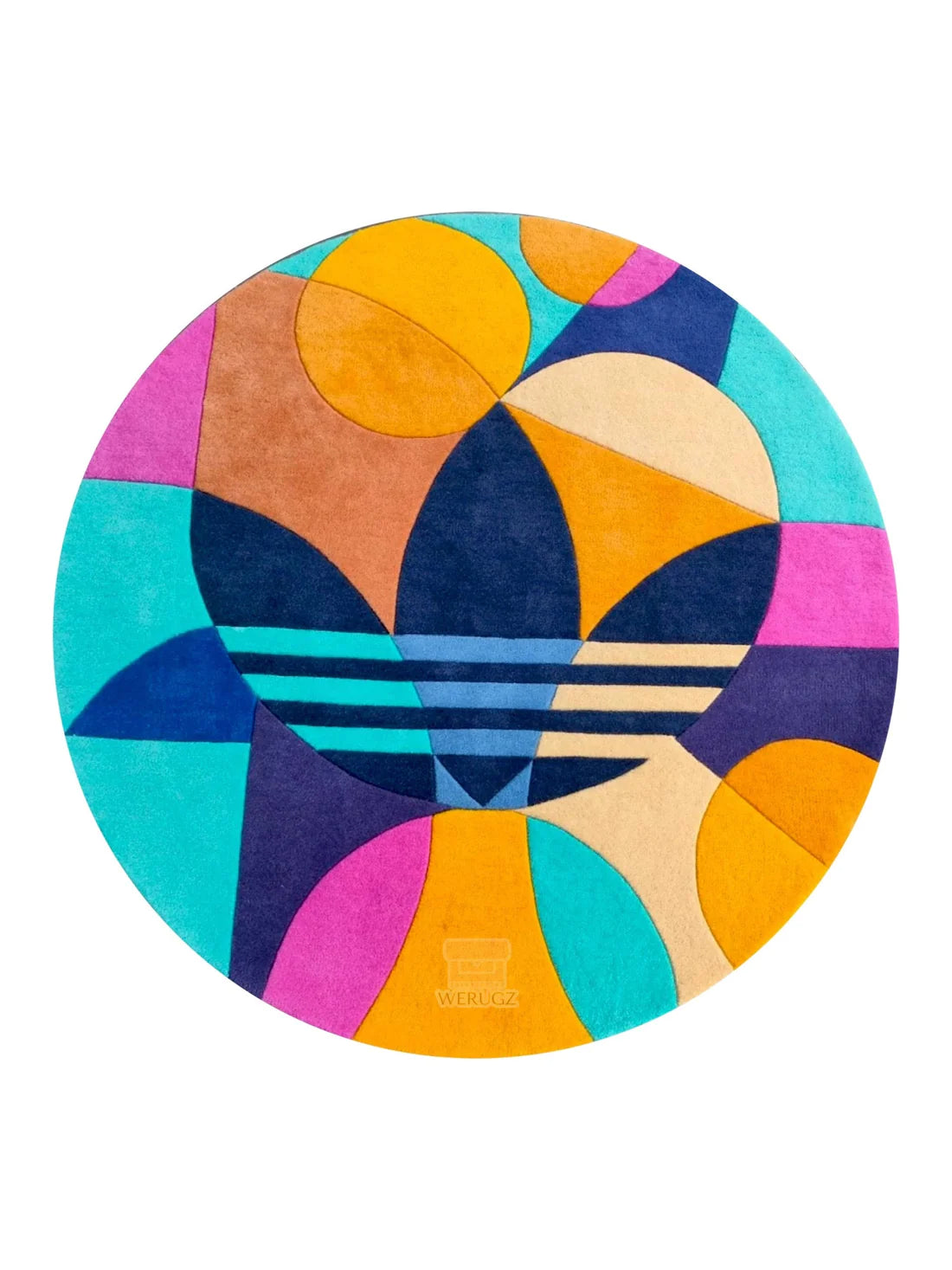 Adidas Multicolor Premium Round Rug